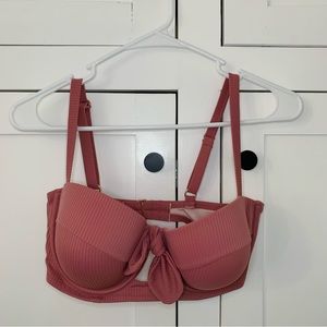 Shade & Shore Swim Pink Bra Top Size 34DD